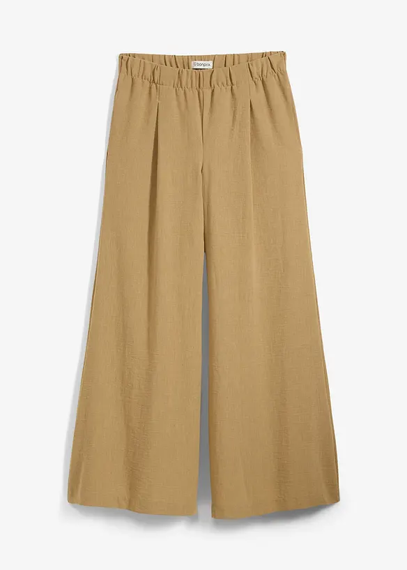 Pantalon palazzo à pinces, bonprix