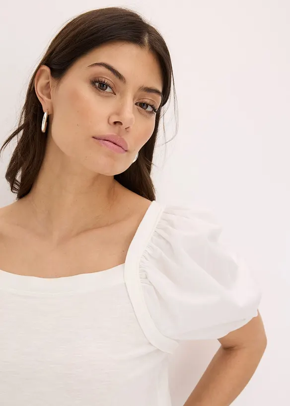 Shirt mit Puffärmeln, bonprix