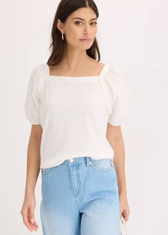 Shirt mit Puffärmeln, bonprix