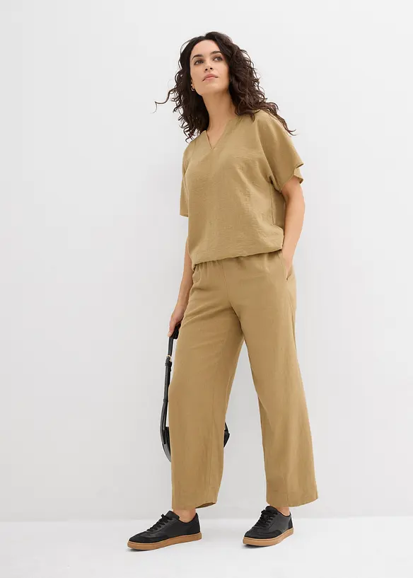 Blouse oversize à base élastiquée, bonprix