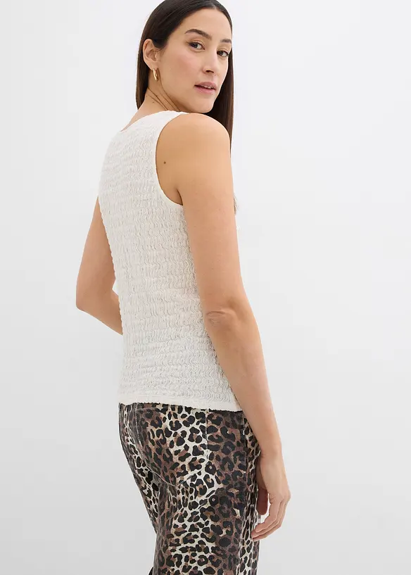 Blouse en jersey avec laçage, bonprix