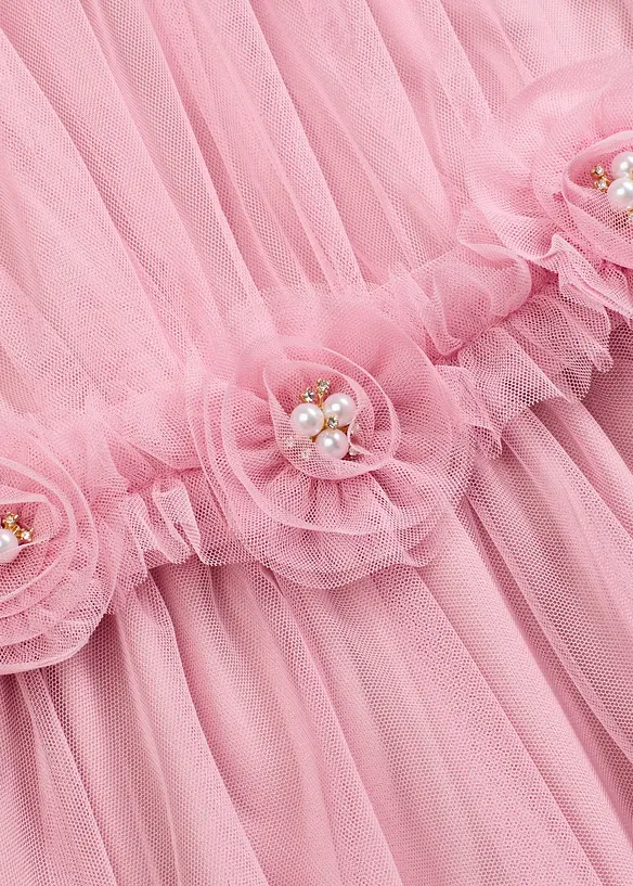 Robe une épaule en tulle délicat, bonprix