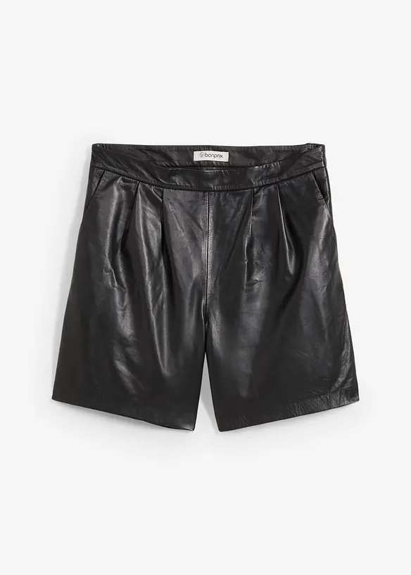 Short en cuir nappa d’agneau, bonprix