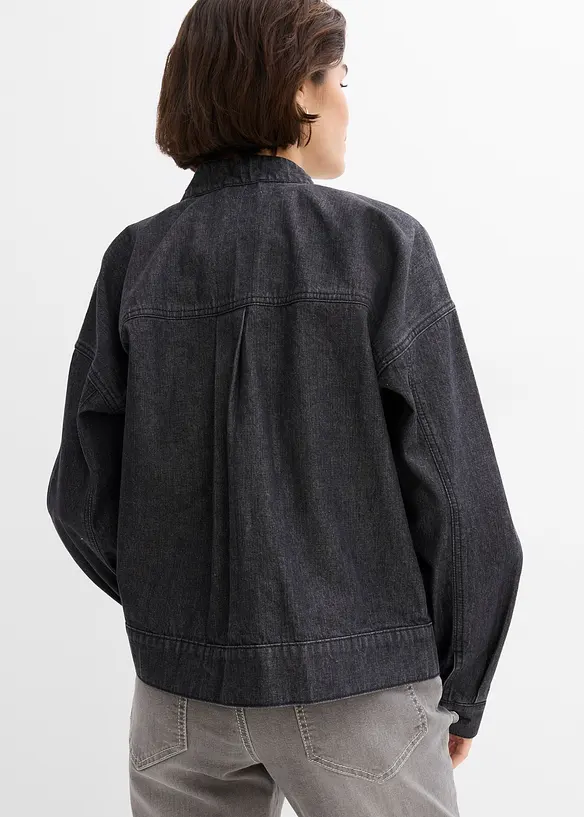 Veste en jean oversize à détails cargo, bonprix