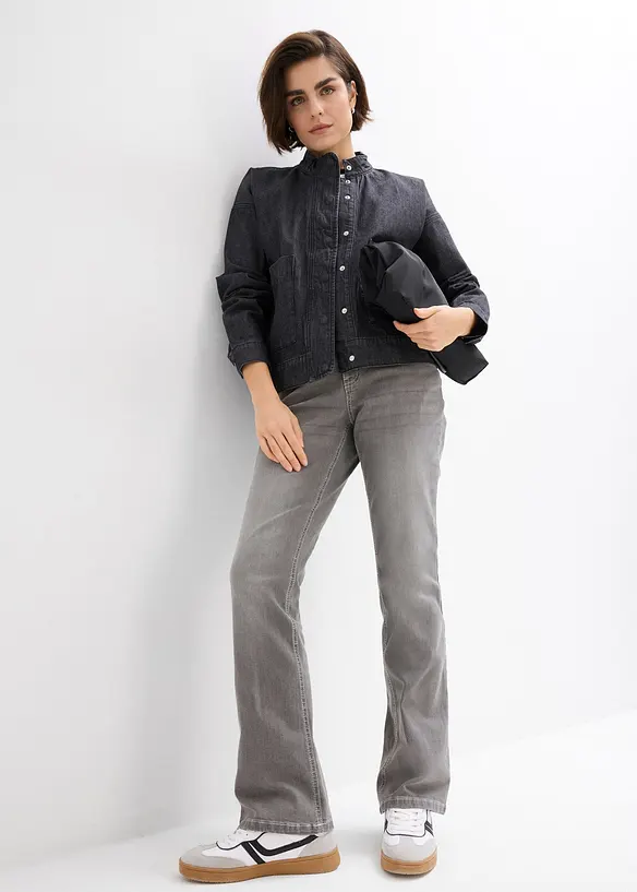 Veste en jean oversize à détails cargo, bonprix