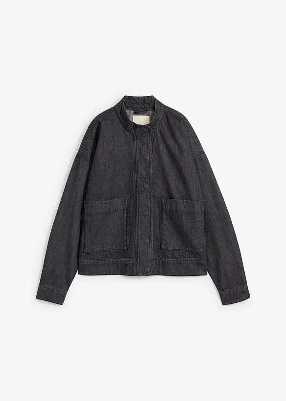 Veste en jean oversize à détails cargo, bonprix