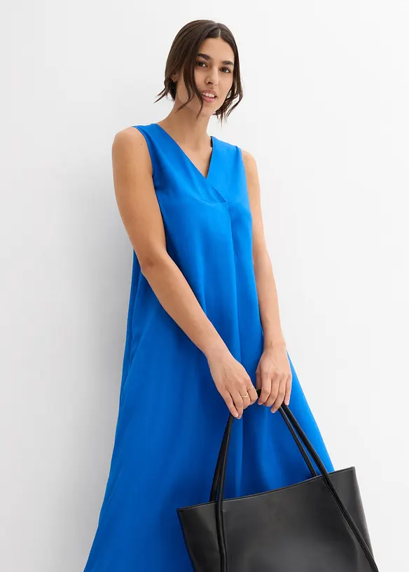 Trägerkleid aus fließender Viskose, bonprix