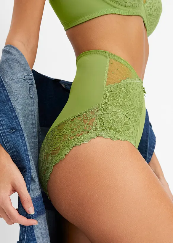 Highwaist Slip mit edler Spitze, bonprix