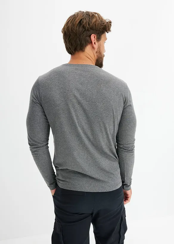 Lot de 3 T-shirts manches longues, bonprix