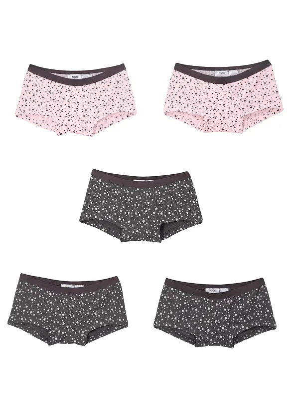 Lot de 5 culottes avec coton doux, bonprix