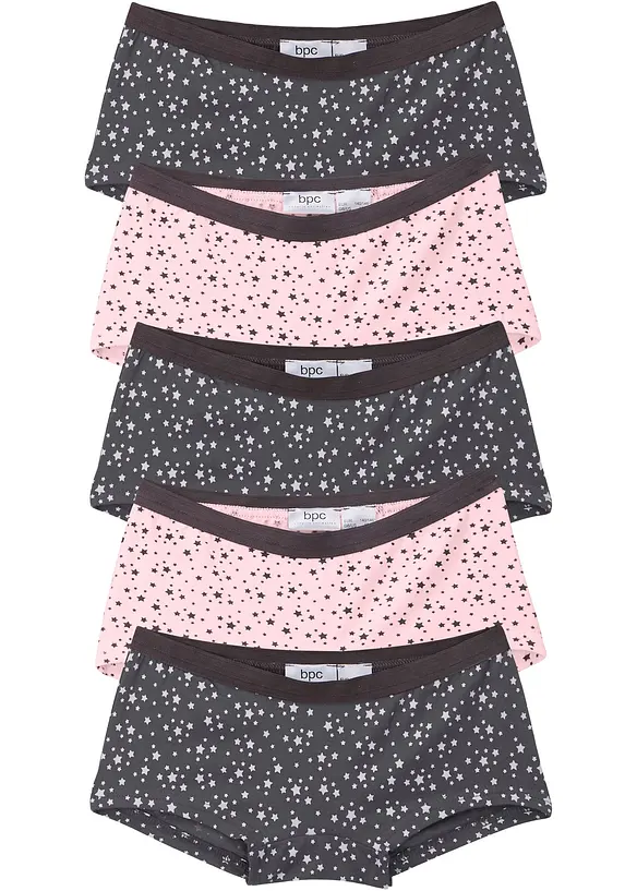 Lot de 5 culottes avec coton doux, bonprix