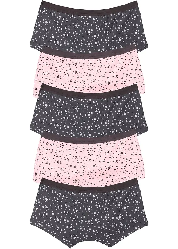 Lot de 5 culottes avec coton doux, bonprix