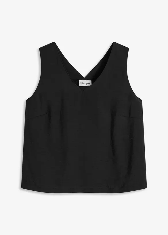 Blouse sans manches en viscose mélangée, bonprix
