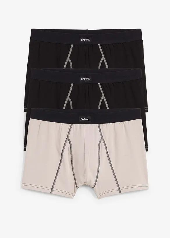 Lot de 3 boxers ajustés, bonprix