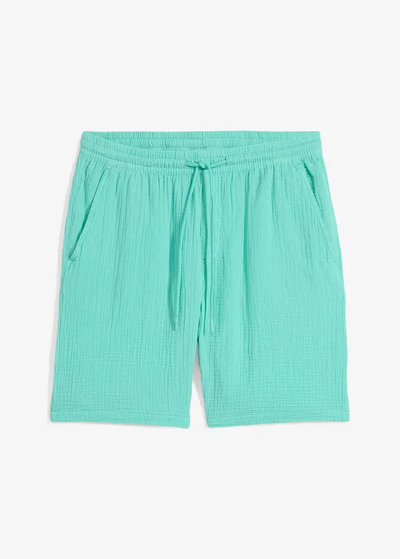 Short en gaze 100% coton, Regular, bonprix
