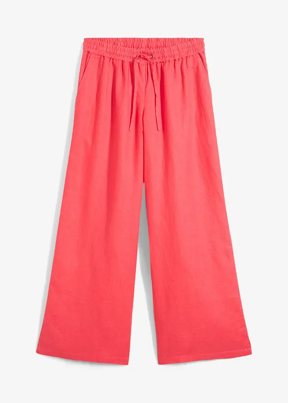Pantalon palazzo 100 % lin, bonprix