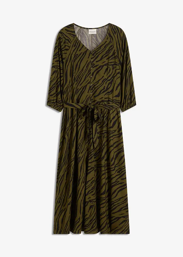 Robe midi en viscose fluide, bonprix
