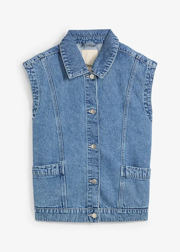 Gilet sans manches en jean, bonprix