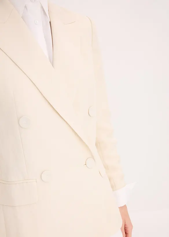 Blazer avec Lyocell, effet froissé, bonprix