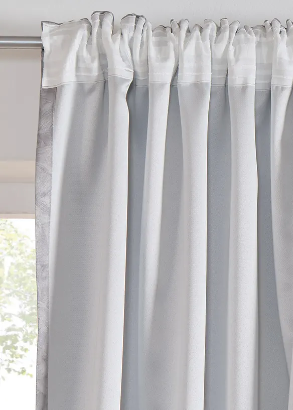 Rideau panneau occultant imprimé avec du polyester recyclé (1 pce), bonprix