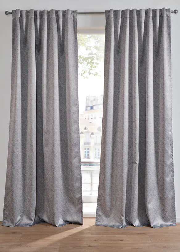 Rideau panneau occultant imprimé avec du polyester recyclé (1 pce), bonprix