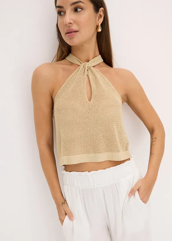 Stricktop mit Glitzer, bonprix