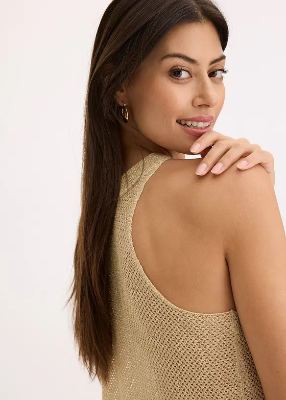 Stricktop mit Glitzer, bonprix