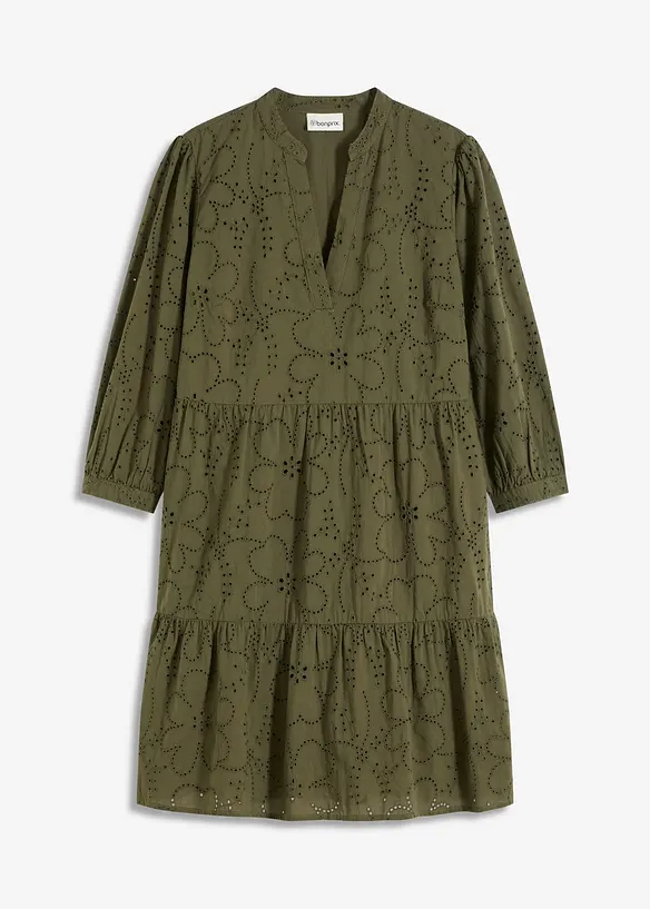 Tunika-Kleid mit Lochstickerei, bonprix