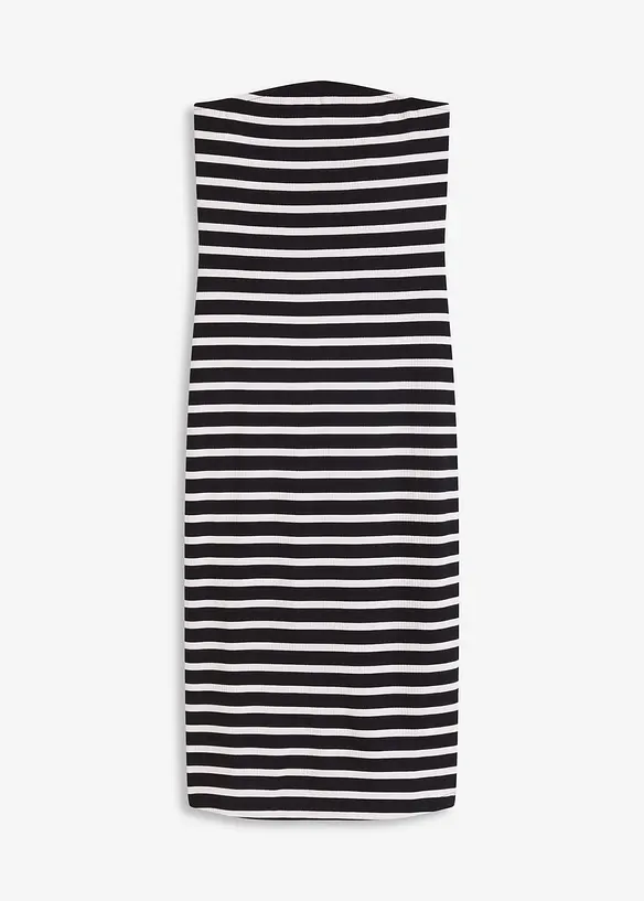 Robe bustier en matière côtelée, bonprix