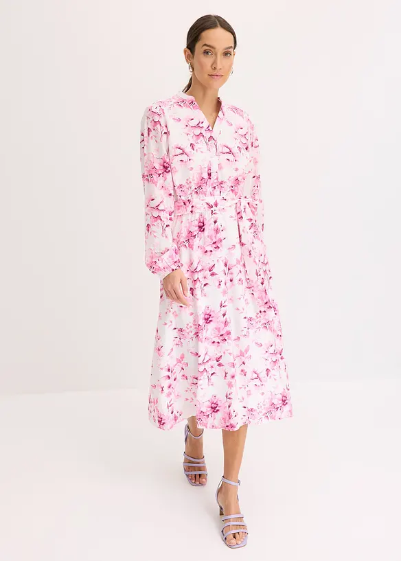 Midikleid aus fließendem Viskose-Mix, bonprix
