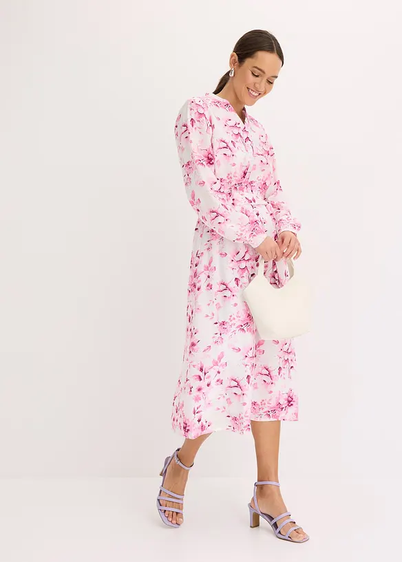 Midikleid aus fließendem Viskose-Mix, bonprix