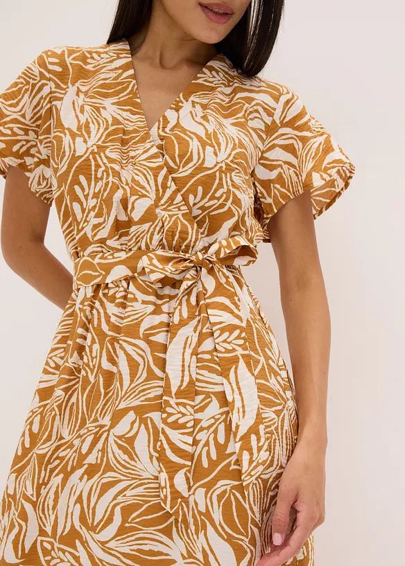 bedrucktes Maxikleid aus Viskose-Mix, bonprix