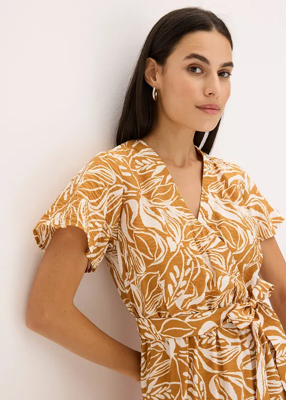 bedrucktes Maxikleid aus Viskose-Mix, bonprix