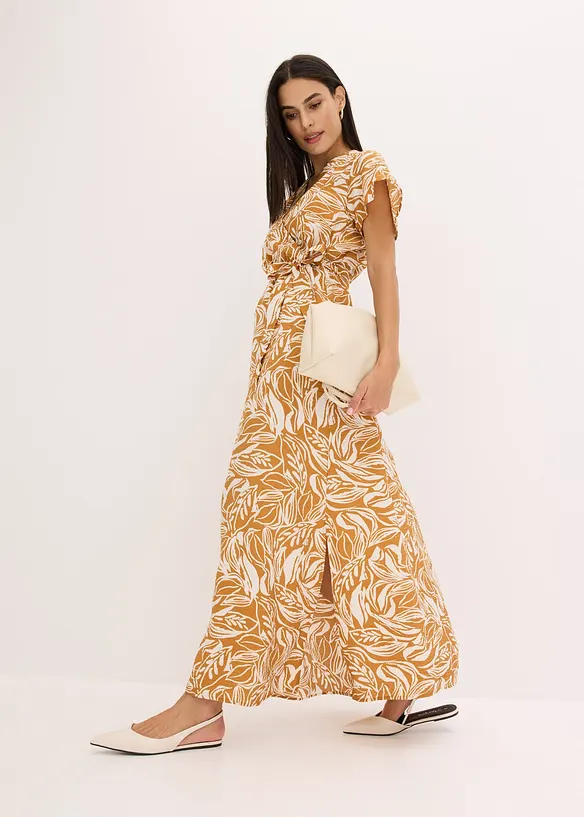 bedrucktes Maxikleid aus Viskose-Mix, bonprix