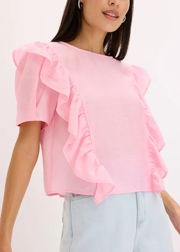 Blouse à volants, bonprix