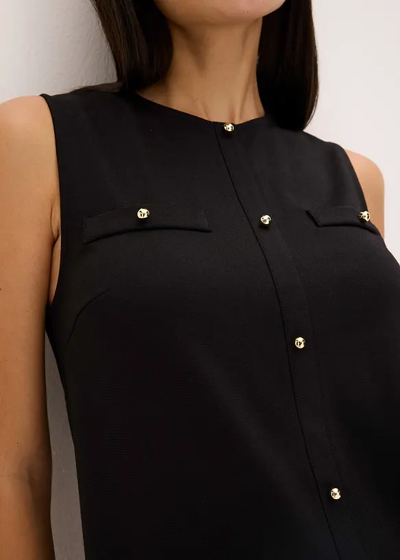 Kleid mit dekorativen Knöpfen, bonprix