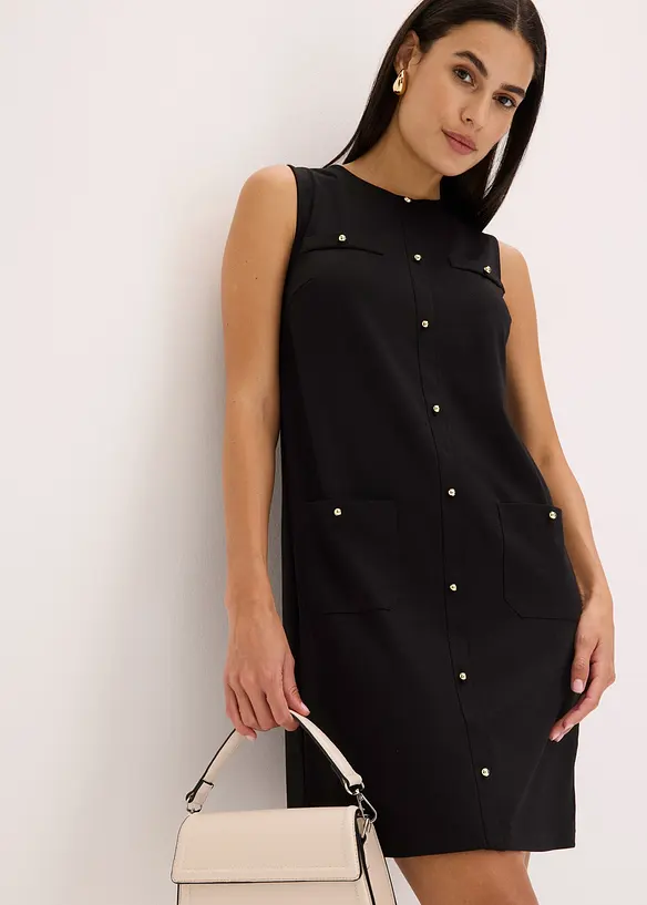 Kleid mit dekorativen Knöpfen, bonprix