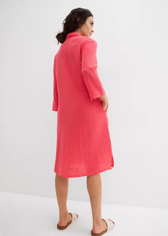 Hemdblusenkleid aus Musselin, bonprix