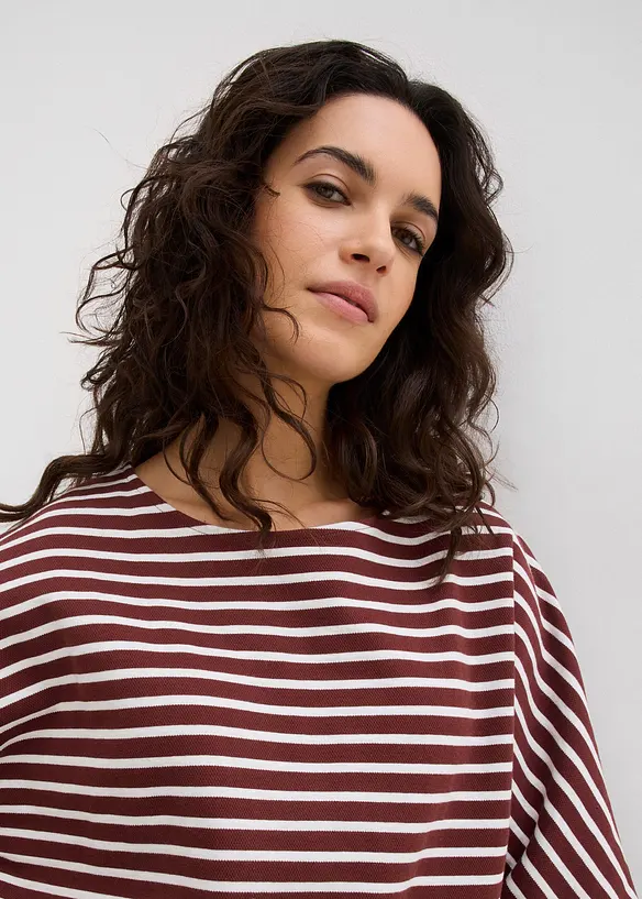 Oversize-Sweatshirt aus reiner Baumwolle, bonprix