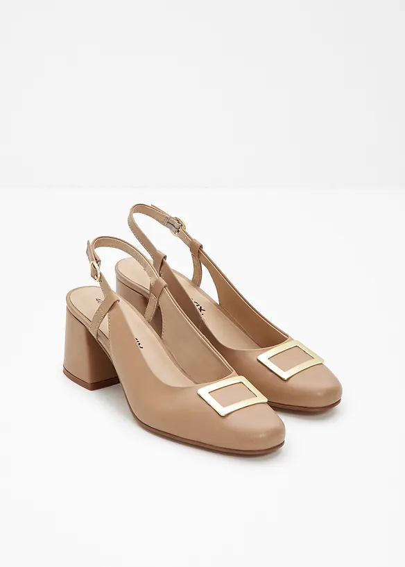 Escarpins à talons ouverts, bonprix