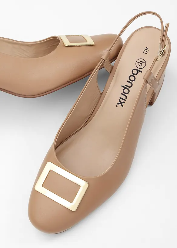 Escarpins à talons ouverts, bonprix