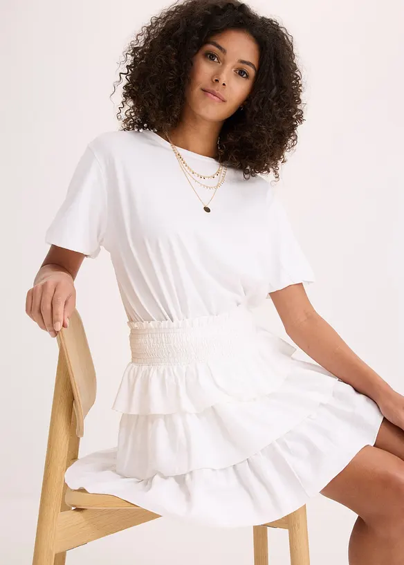 Mini-jupe 100% coton, bonprix