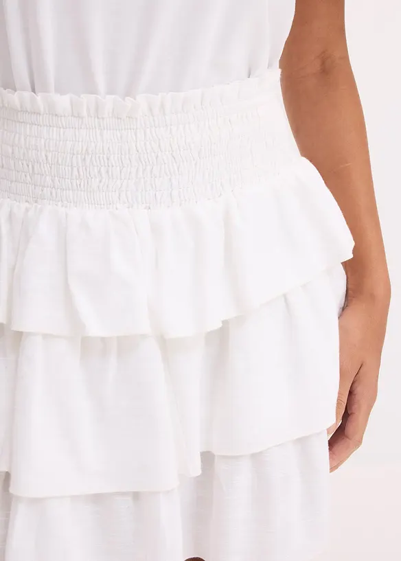 Mini-jupe 100% coton, bonprix