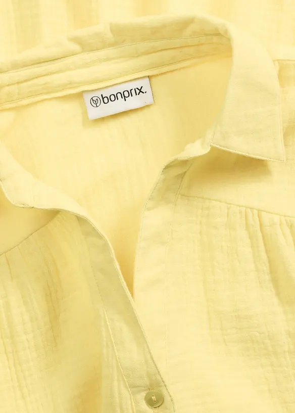 Kurzes Stufen-Kleid aus Musselin, bonprix