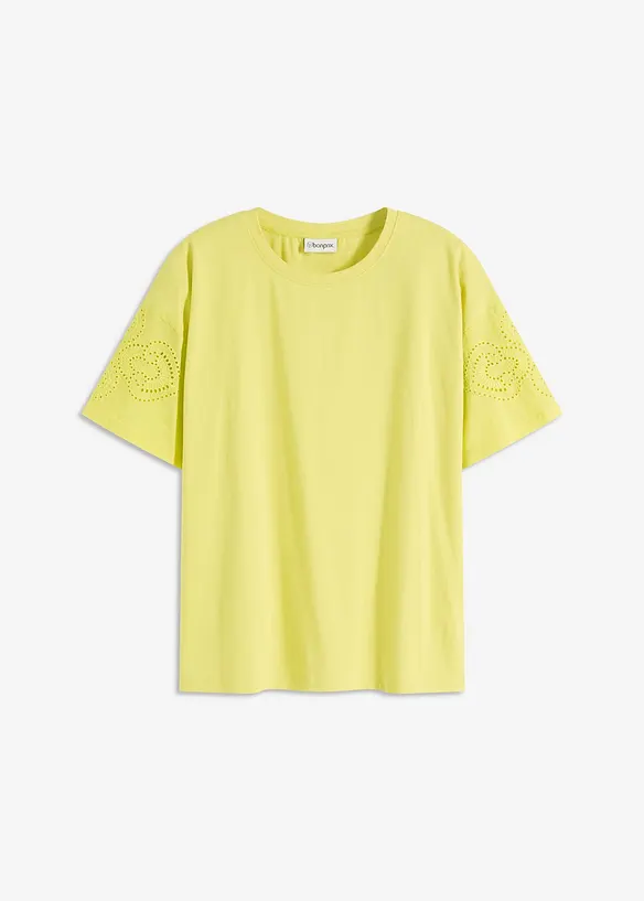 T-shirt avec broderies anglaises, bonprix