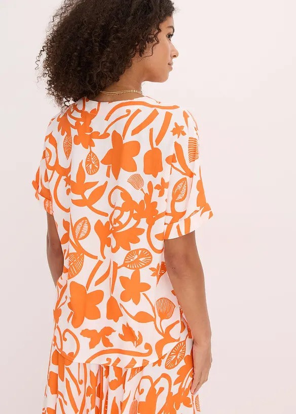 Tunique-blouse imprimée en viscose fluide, bonprix