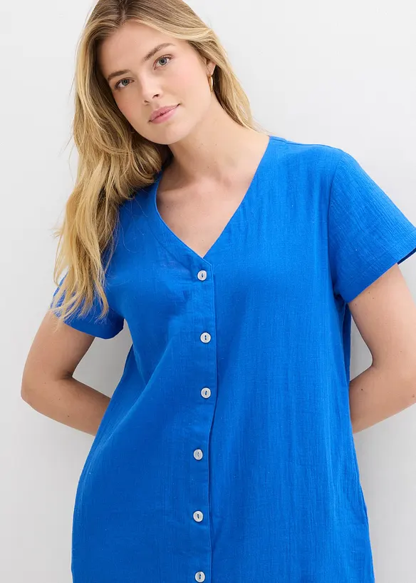Blusenkleid aus softem Musselin, bonprix