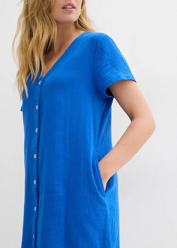Blusenkleid aus softem Musselin, bonprix