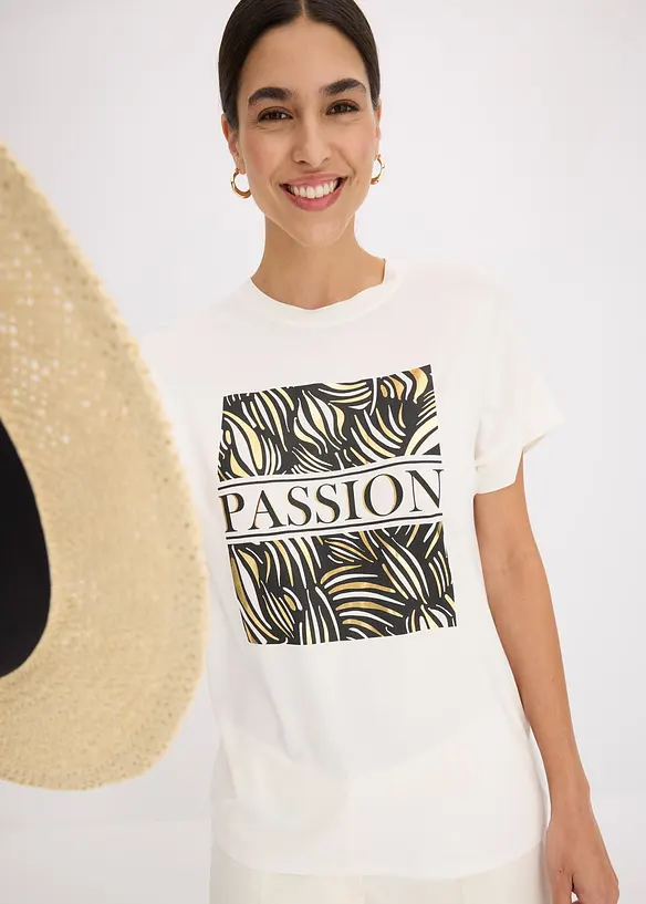 T-shirt à imprimé placé, bonprix