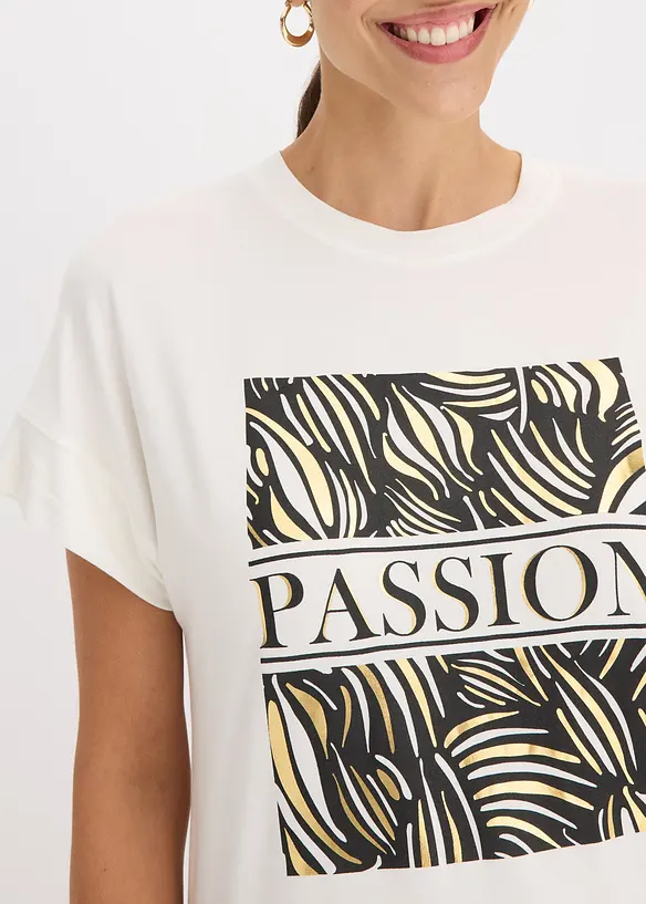 T-shirt à imprimé placé, bonprix